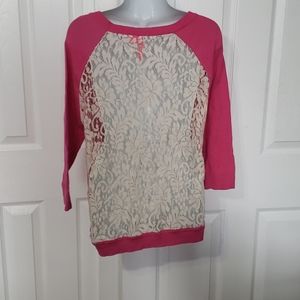Girls light sweater top shirt Charlotte new Large